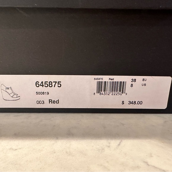 Marc By Marc Jacobs Red Leather wedges sz38 - Picture 4 of 12